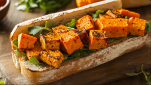 tofu and sweet potato sandwich